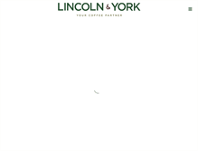 Tablet Screenshot of lincolnandyork.com